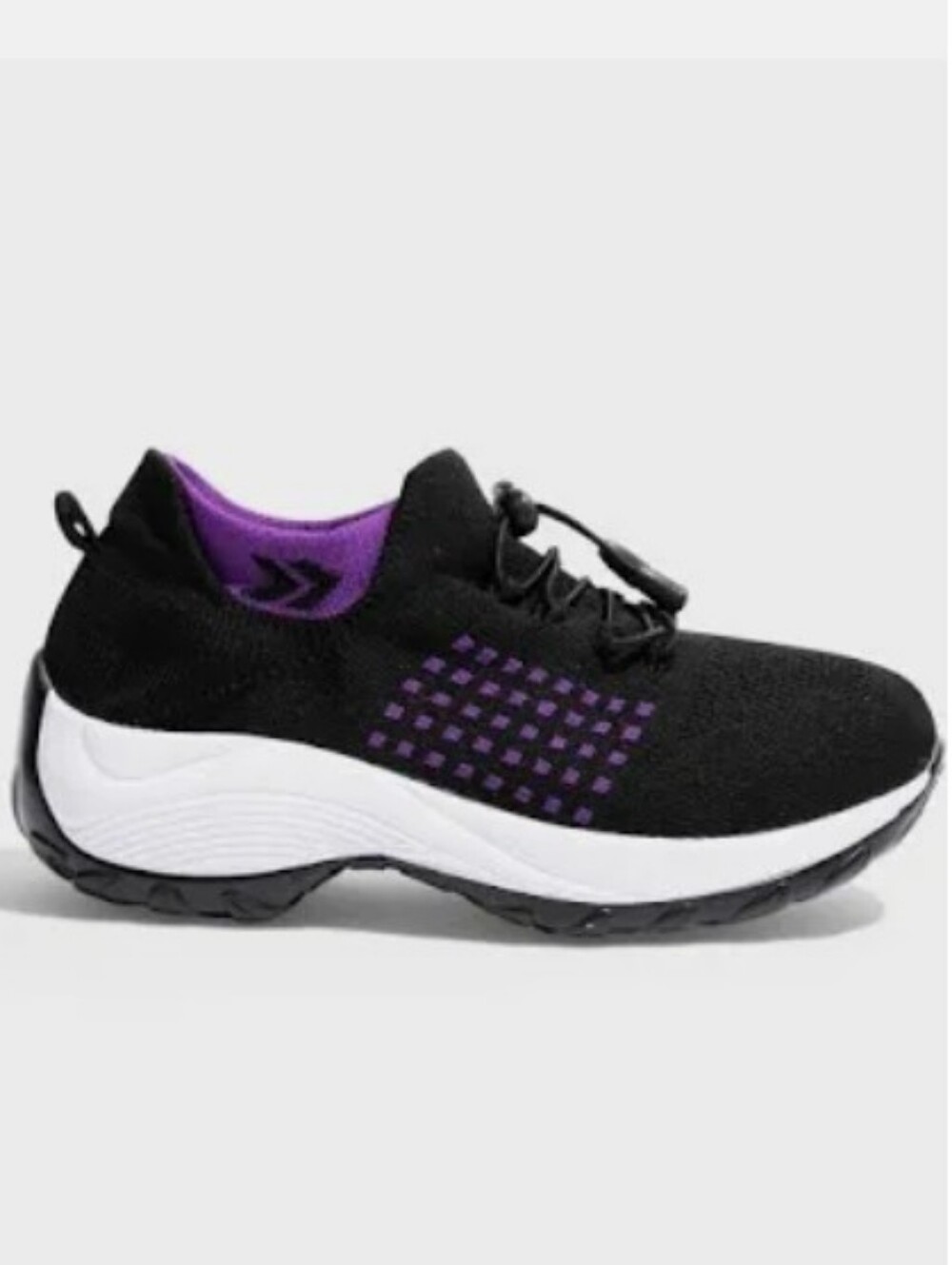 OrthoFit Air-cooled Comfort Shoes Womens. Black/Purple.  Size 38 US 7.5